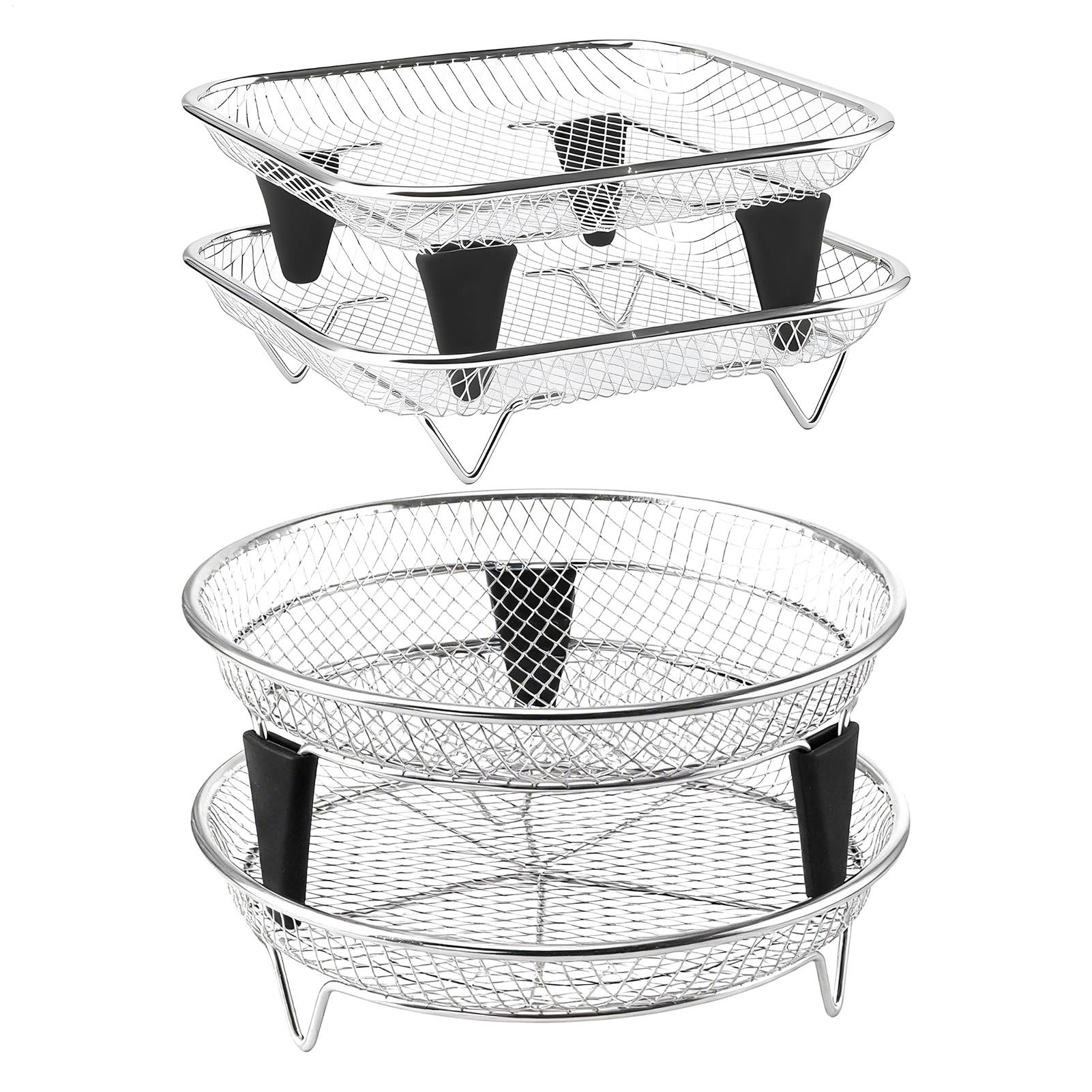 Meal Prep Chef - Air Fryer Basket Stainless Steel Stackable