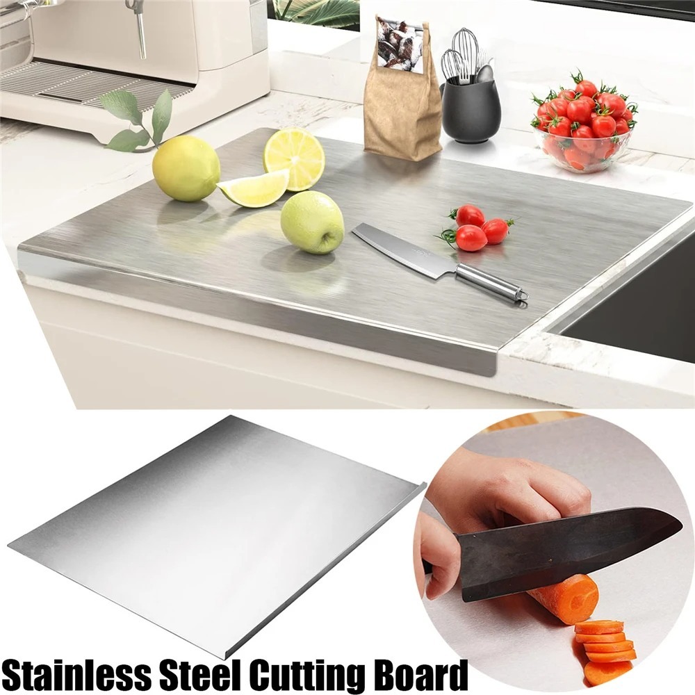 Meal Prep Chef - L-shaped Chopping Board Stainless Steel Kitchen