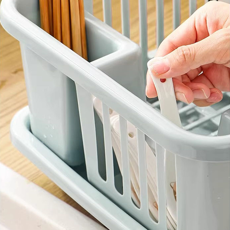 Meal Prep Organizer - Plastic Bowl Rack Water Filtering Dish