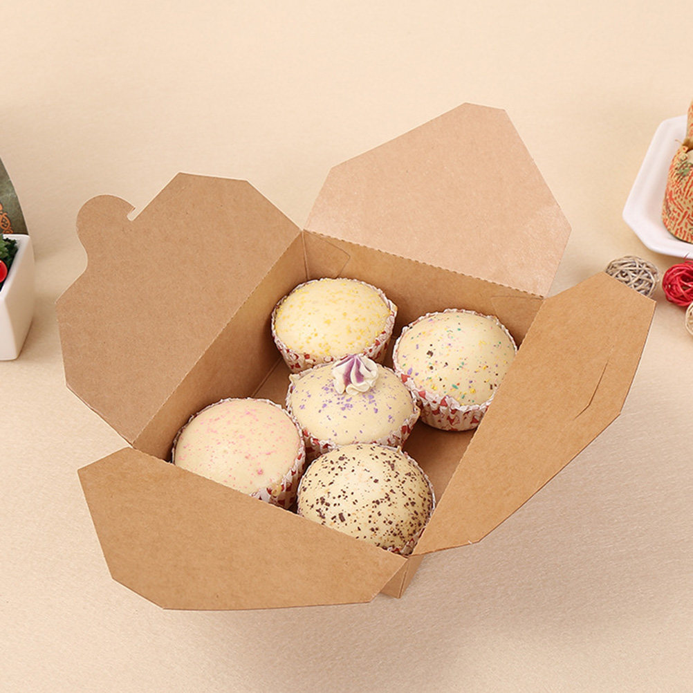 Meal Prep Delivery - 20Pcs Kraft Paper Meal Prep Containers