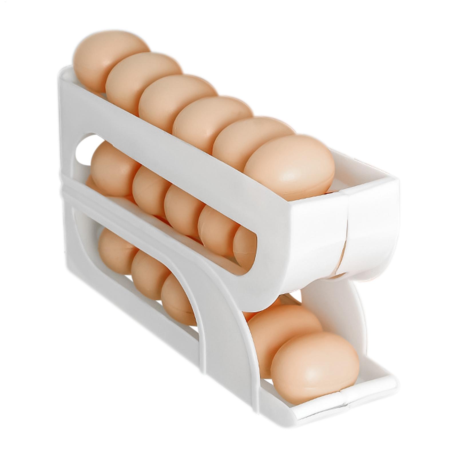 Meal Prep Egg Whites - Egg Container for Refrigerator 3 Tiers
