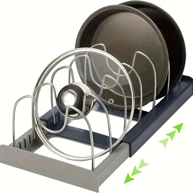Meal Prep Organizer - Expandable Stainless Steel Storage Rack Kitchen