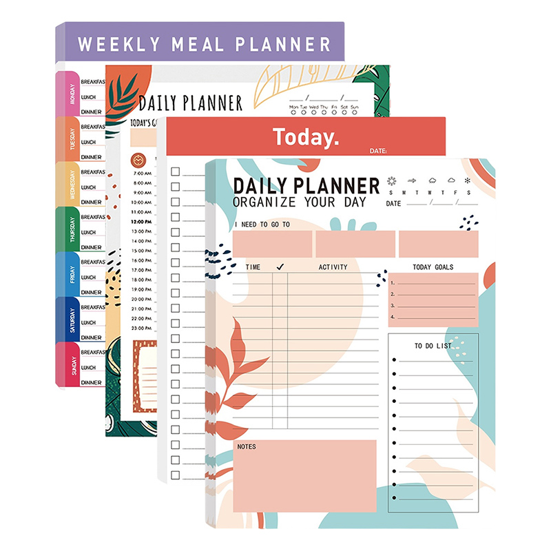 Meal Prep Planner - Magnetic Daily Planner Notepad 52 Sheets