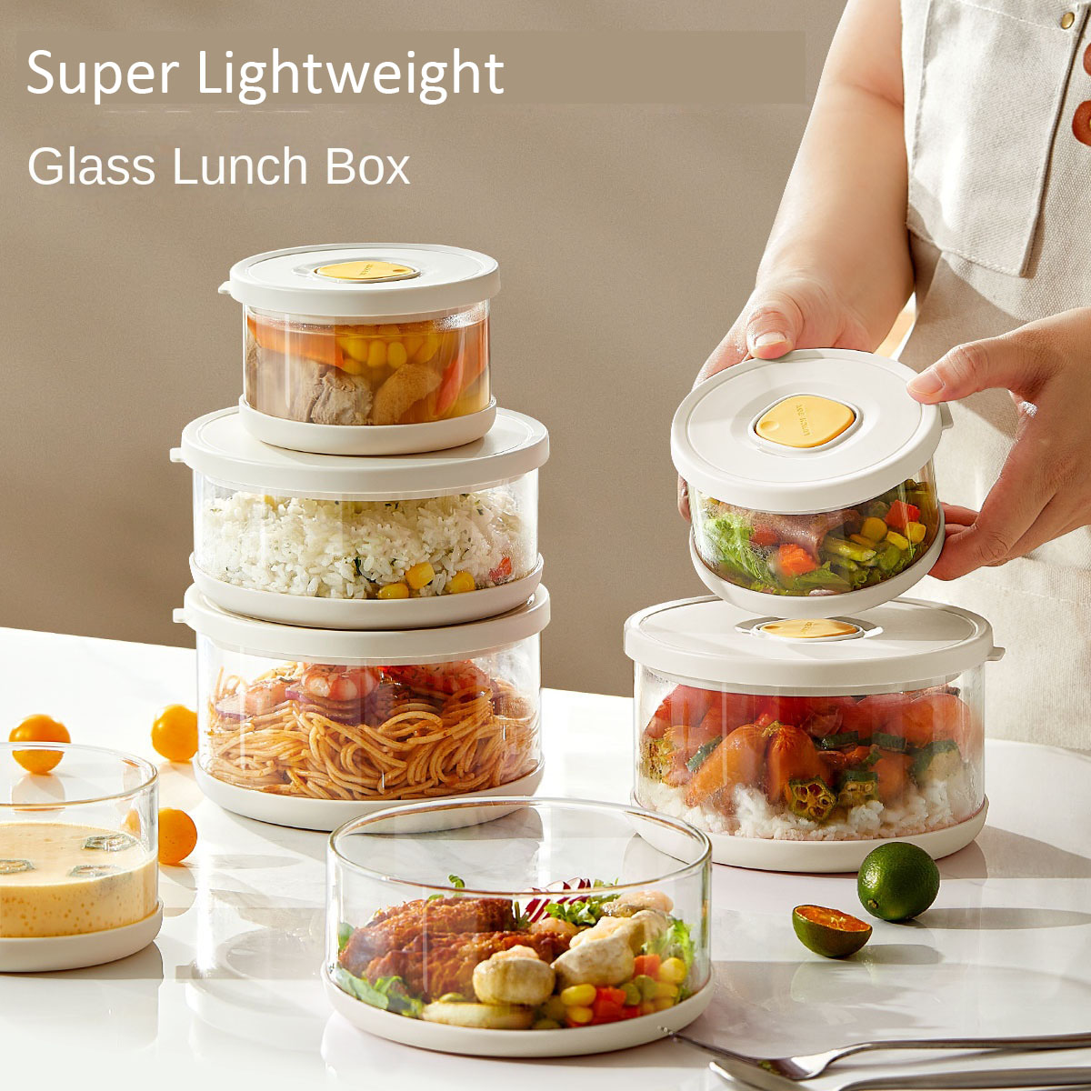 Glass Food Storage Container A - огляд і ціна Meal Prep Rice