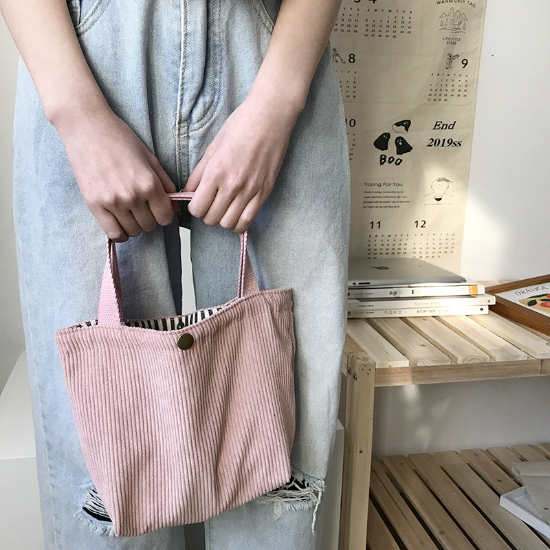 Small Corduroy Lunch Bag For W - огляд і ціна Meal Prep Bag