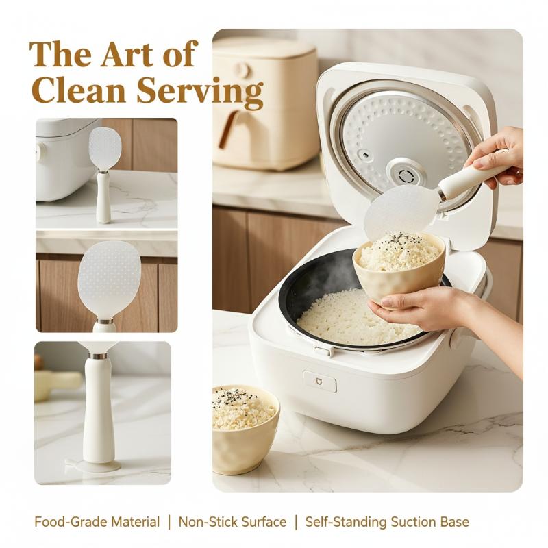 Magnetic Rice Paddle With Suct - огляд і ціна Meal Prep Rice