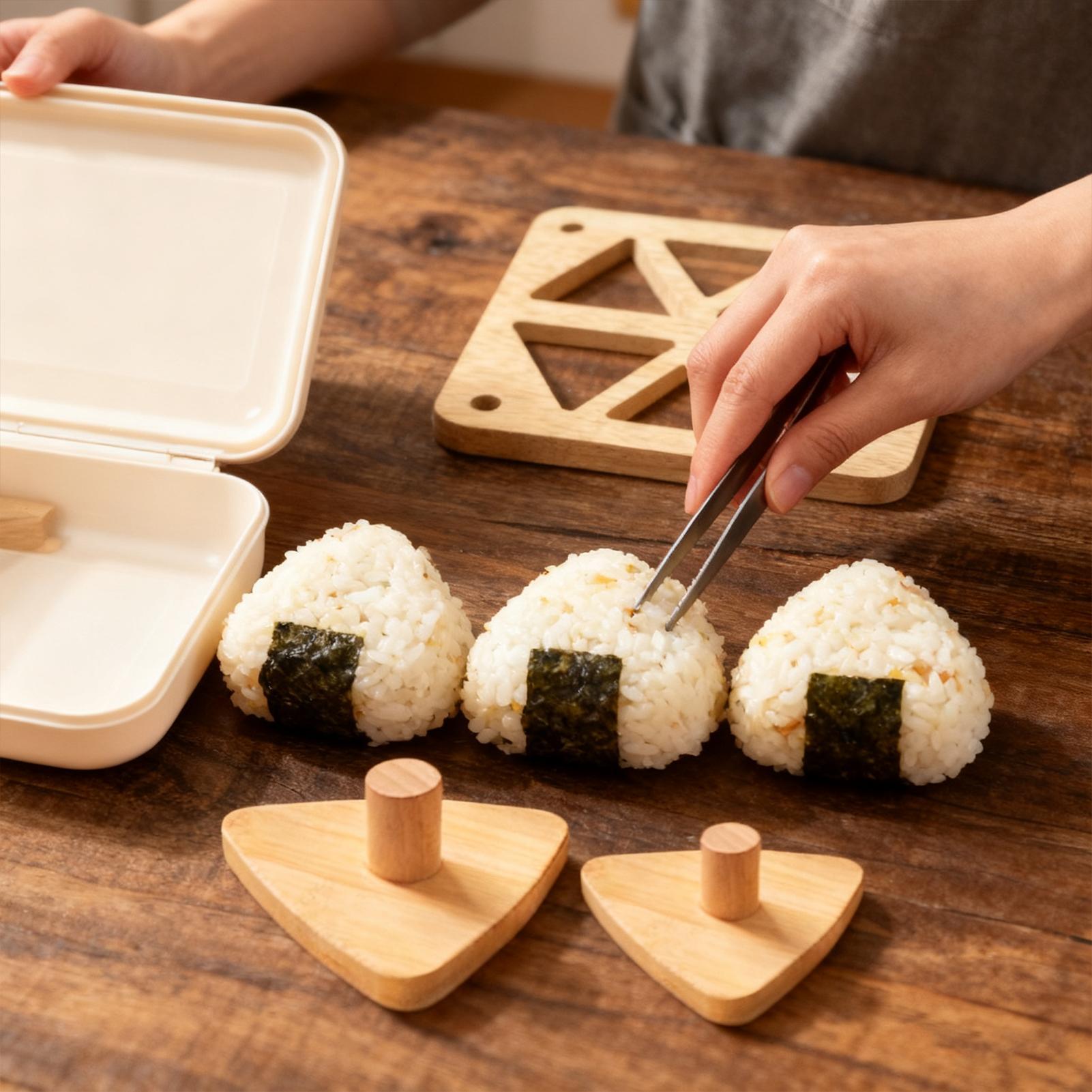 Riceball Mold Classic Wooden N - огляд і ціна Meal Prep Rice
