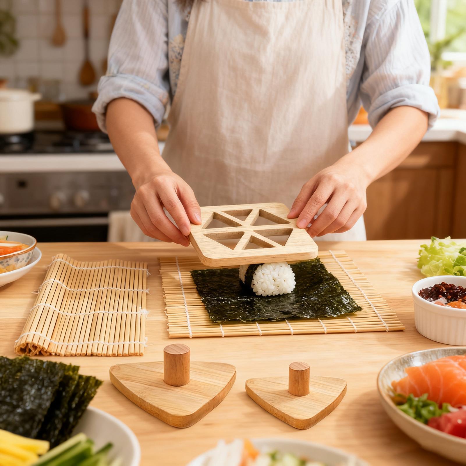Riceball Mold Classic Wooden N - огляд і ціна Meal Prep Rice