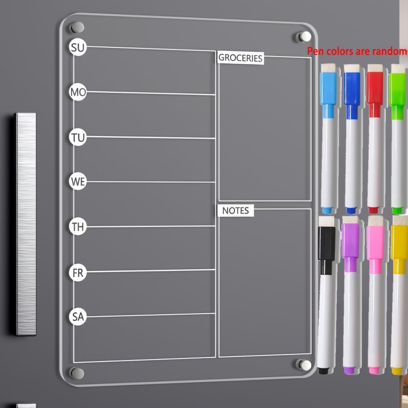 Acrylic Meal Planner Magnetic  - огляд і ціна Meal Prep Planner