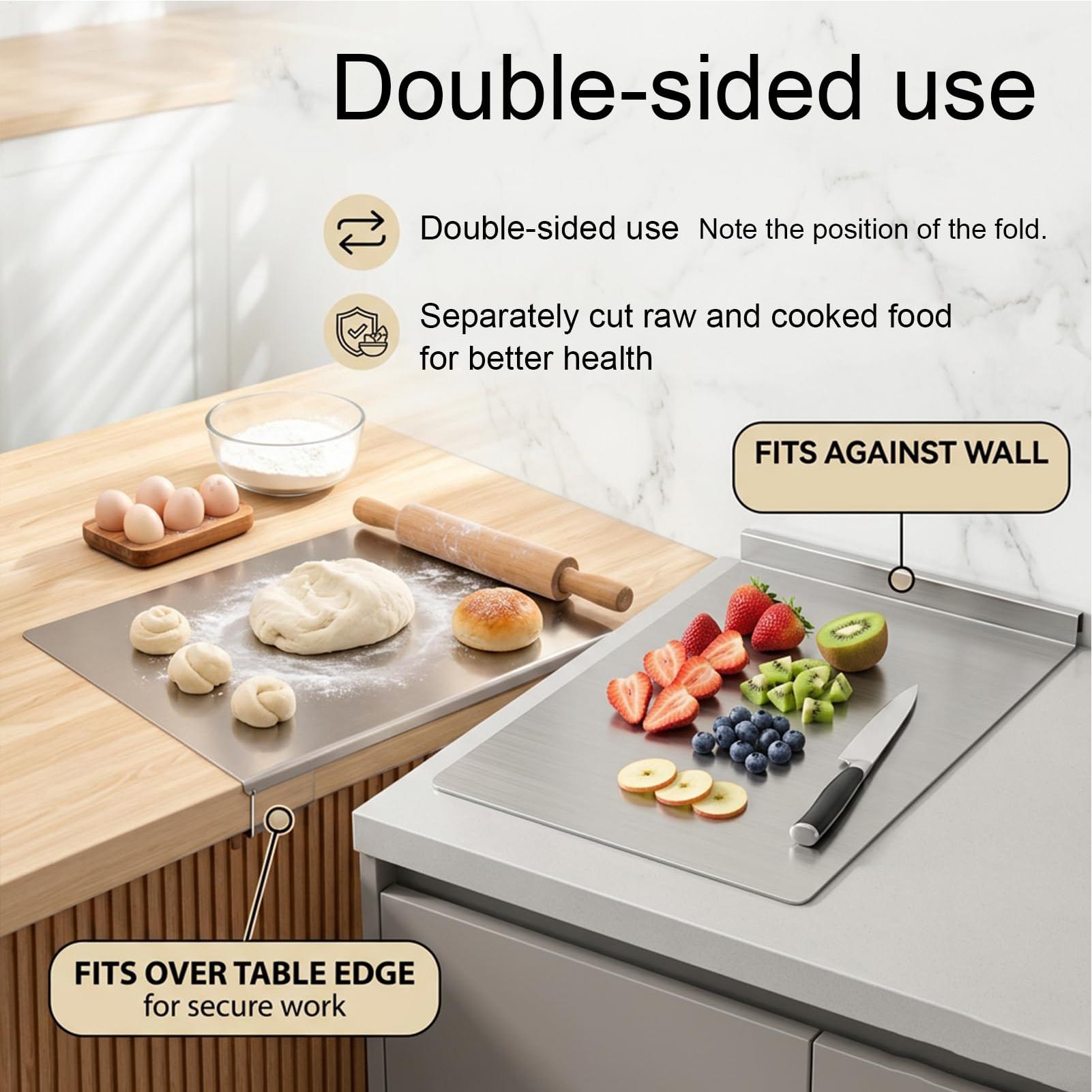 L-shaped Chopping Board Stainl - огляд і ціна Meal Prep Chef