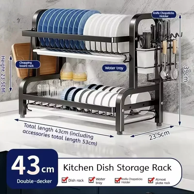 2 Tier Stainless Steel Dish Dr - огляд і ціна Meal Prep Organizer