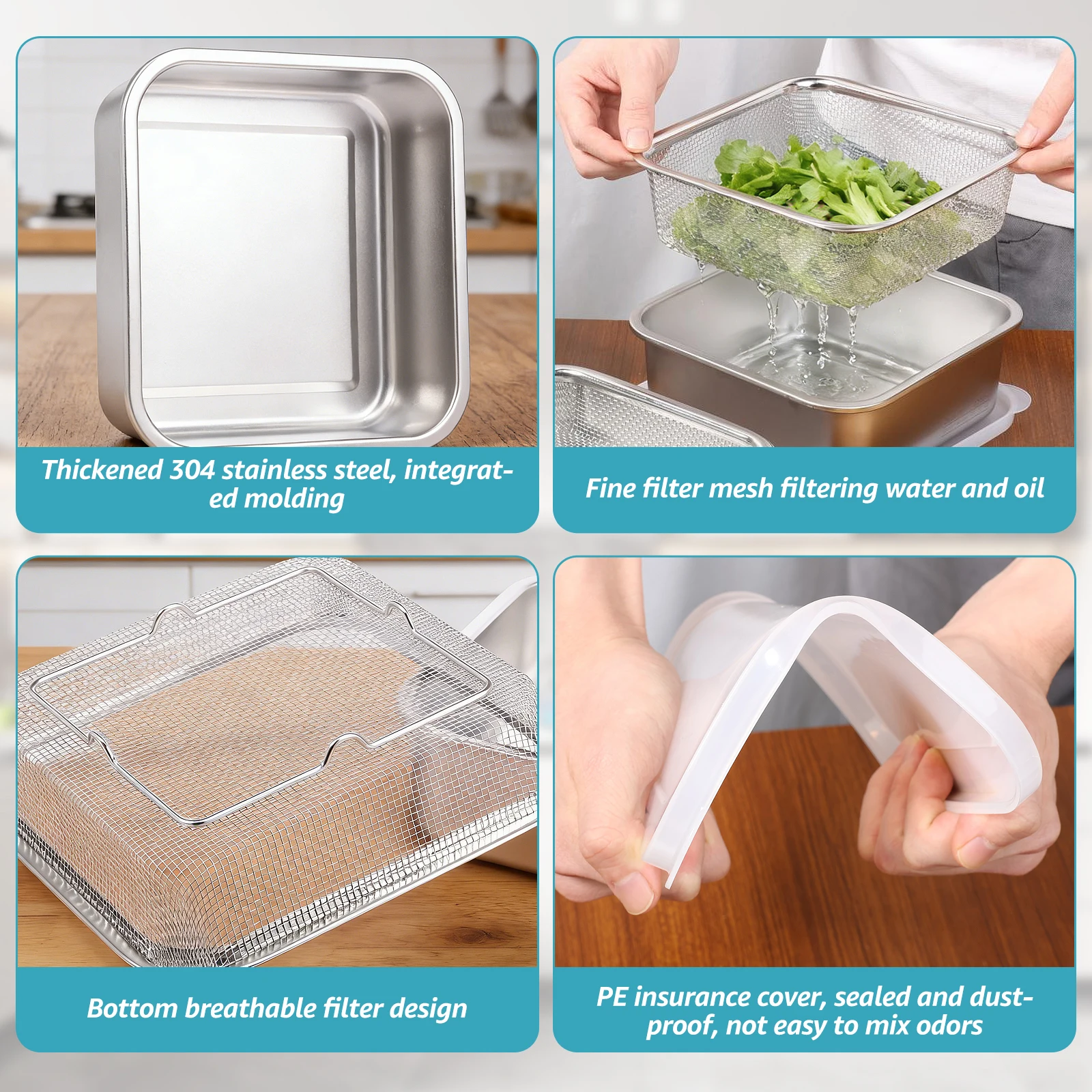 2 in 1 Stainless Steel Fruit W - огляд і ціна Meal Prep With Rice