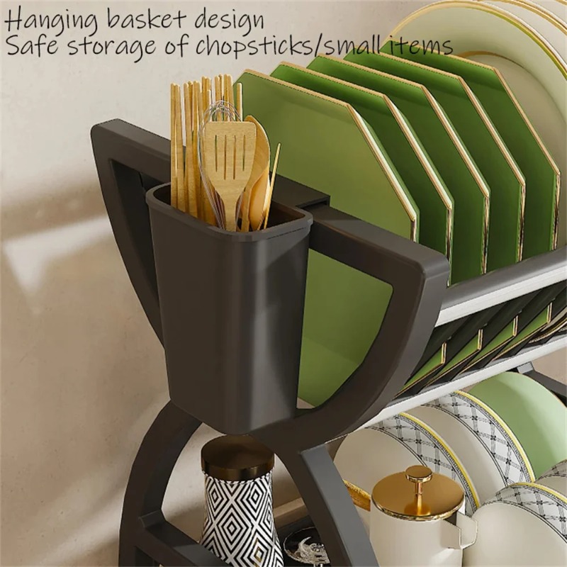 2 Tier Dish Drying Rack Kitche - огляд і ціна Meal Prep Organizer