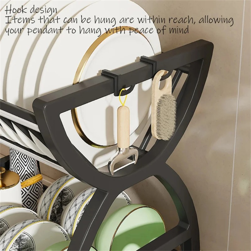 2 Tier Dish Drying Rack Kitche - огляд і ціна Meal Prep Organizer