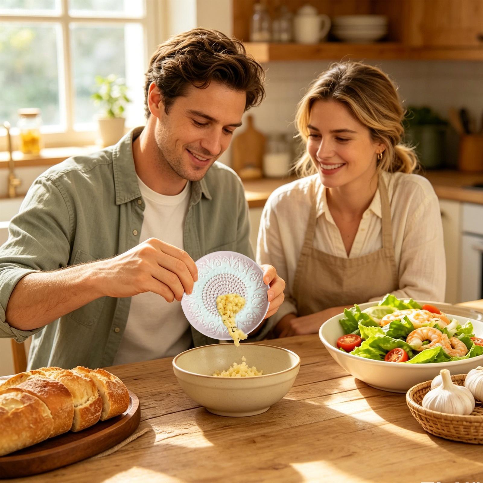 Garlic Grater Plate Embossed K - огляд і ціна Meal Prep Chef