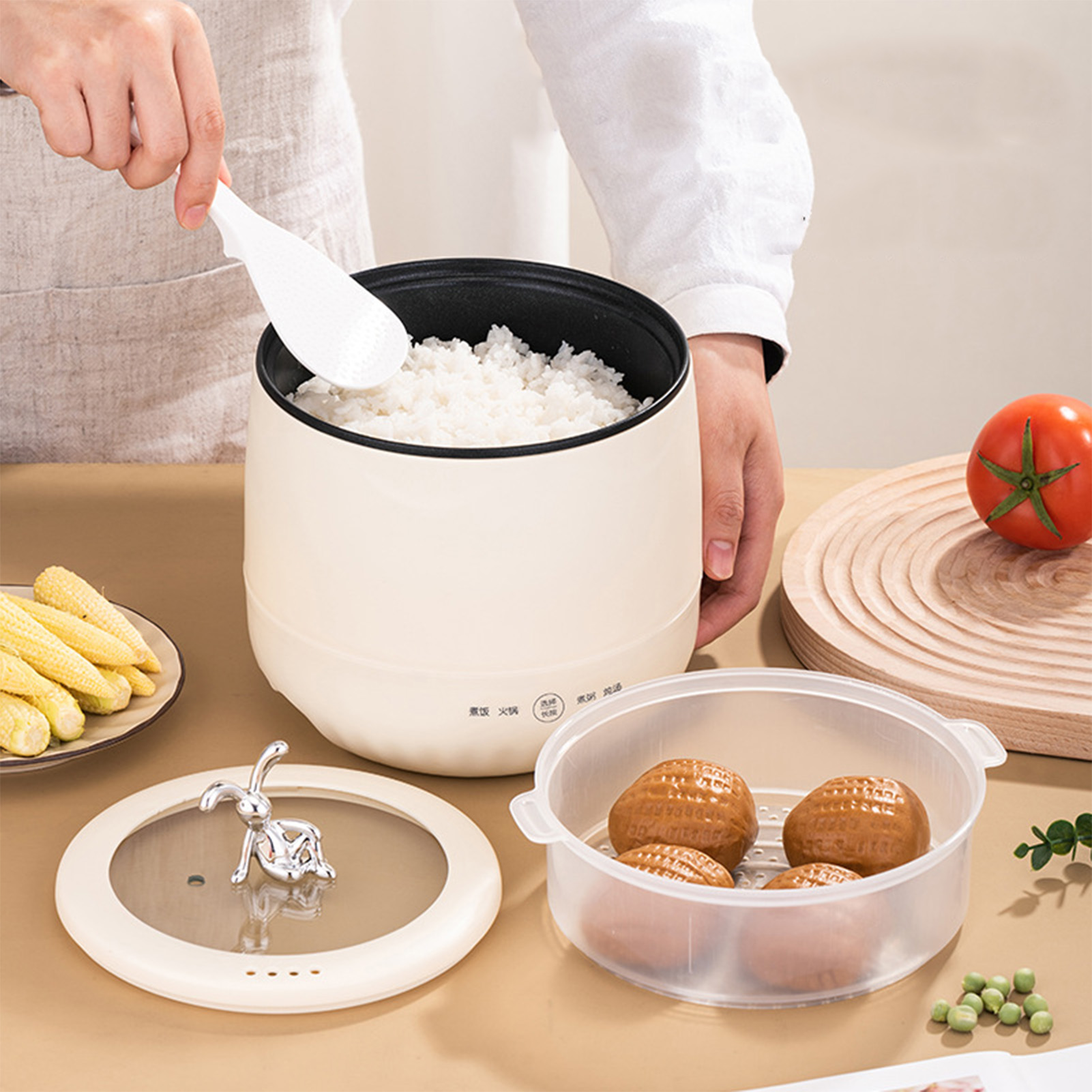 Smart Electric Mini Rice Cooke - огляд і ціна Meal Prep Rice
