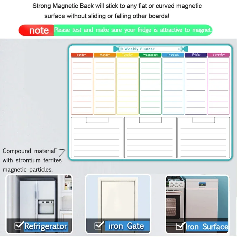 A3 Size Magnetic Weekly &month - огляд і ціна Meal Prep Planner