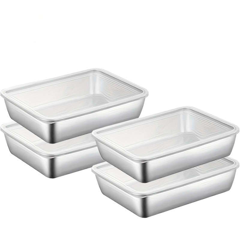 4pcs Stainless Steel Food Stor - огляд і ціна Meal Prep Organizer