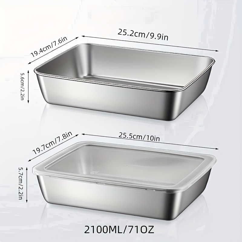 4pcs Stainless Steel Food Stor - огляд і ціна Meal Prep Organizer