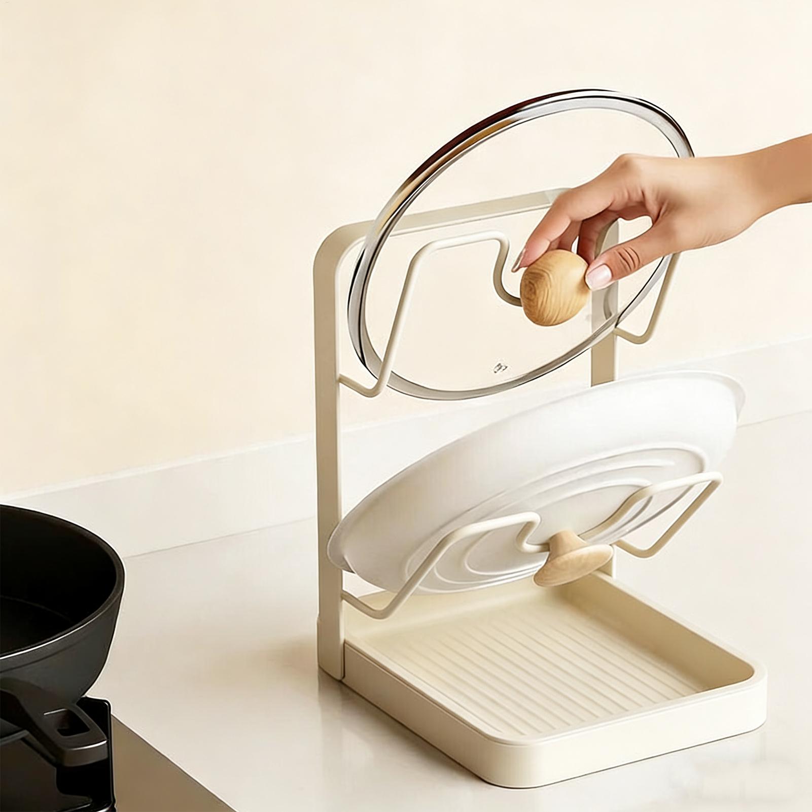 Pot Lid Organizer Anti-Slip Ki - огляд і ціна Meal Prep Organizer
