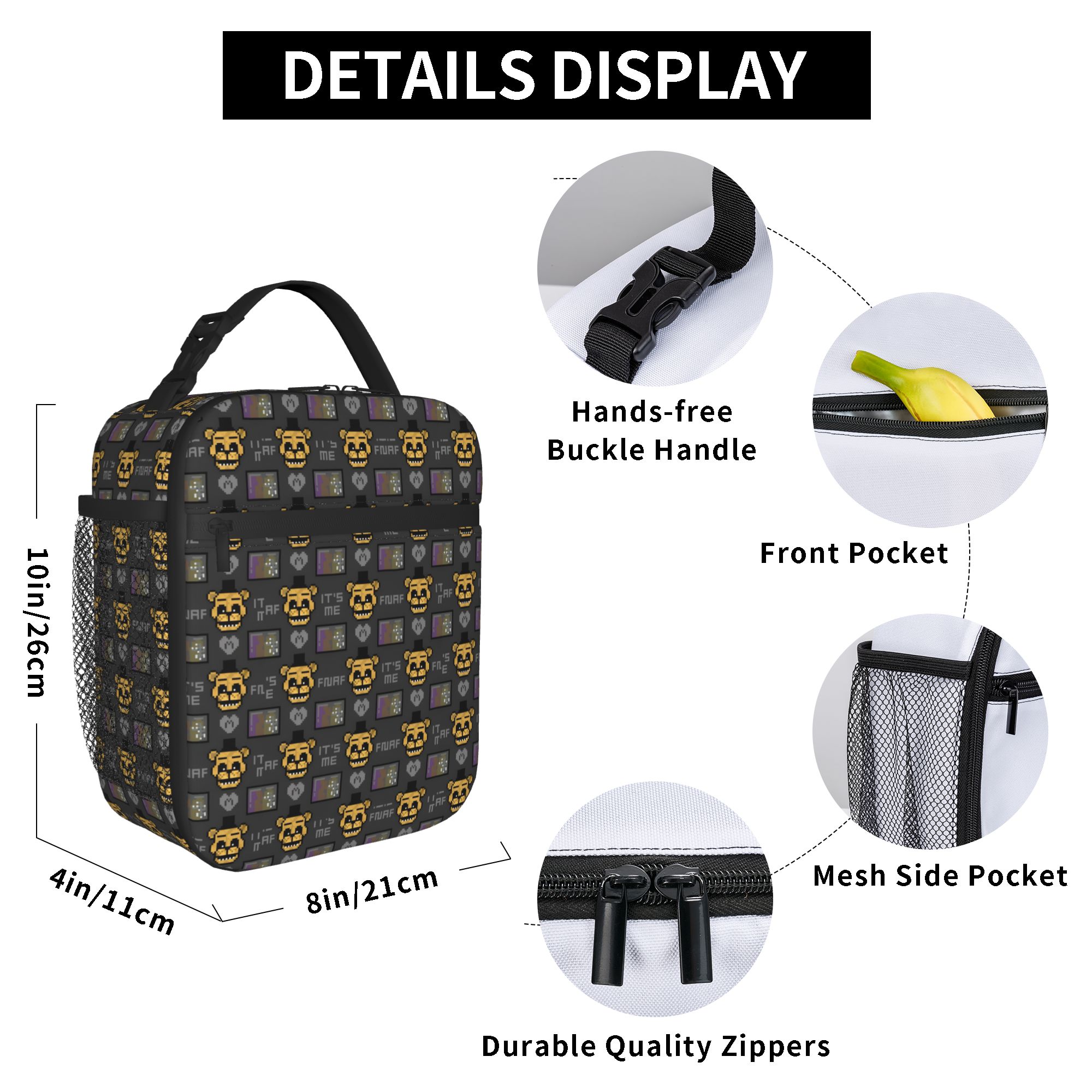 Custom FNAF At Freddys Portabl - огляд і ціна Meal Prep Bag
