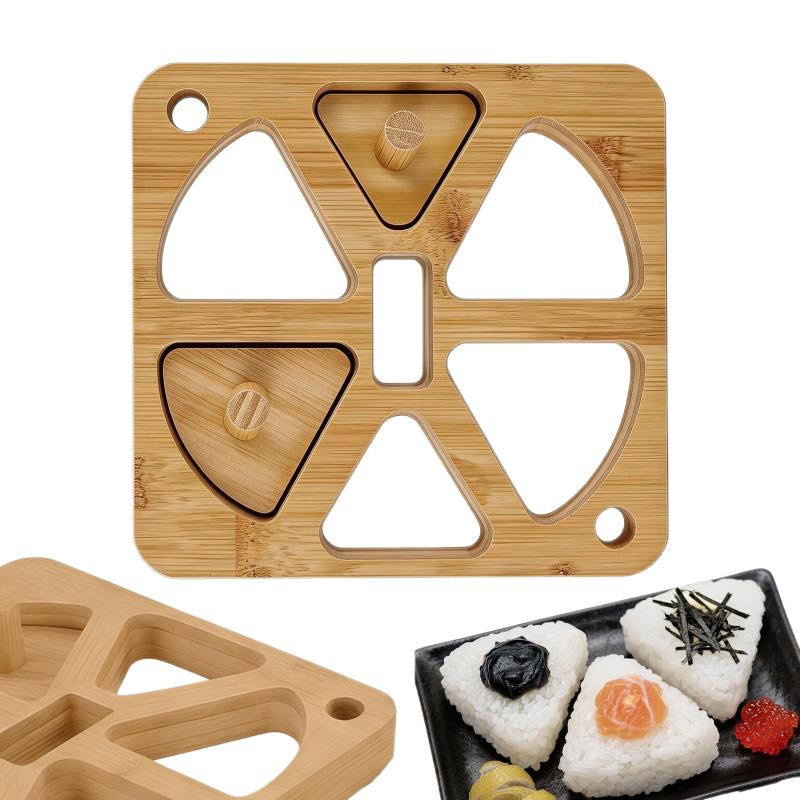 Wooden Onigiri Rice Ball Mold  - огляд і ціна Meal Prep Rice